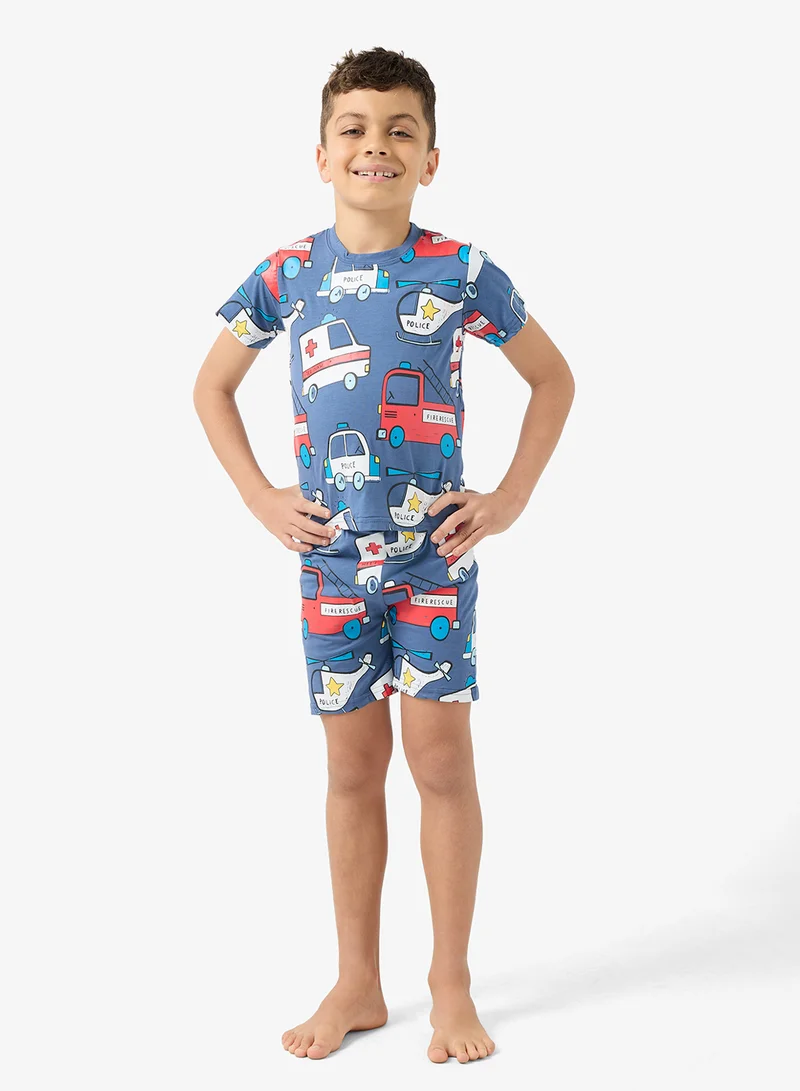 بنياتا بيجامة بأكمام قصيرة